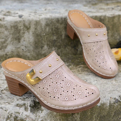 Livia™ Chunky Platform Sandalen – Gesloten Teen & Comfortabele Instap