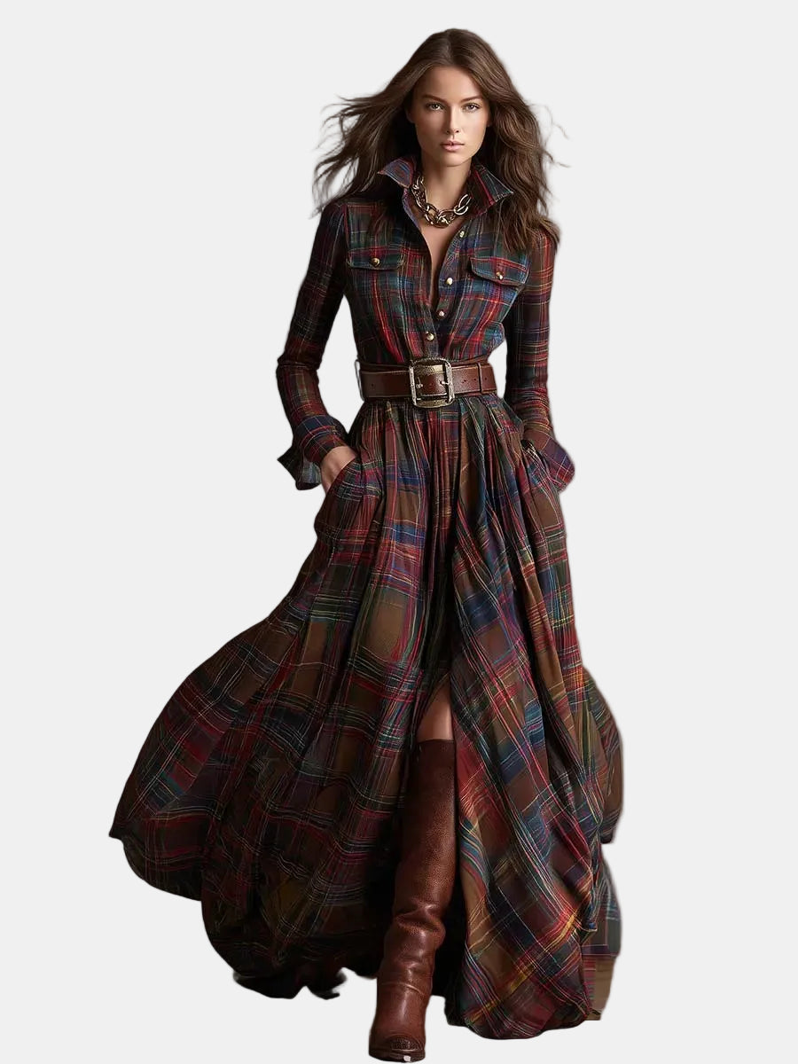 Livia | Chemisier jurk met