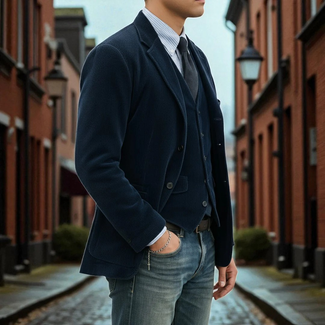 Tommy™ | Complete 2-piece: Blazer and Vest in corduroy