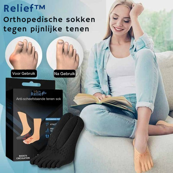 Relief™ | Orthopedische sokken voor pijnlijke en scheefgroeiende tenen