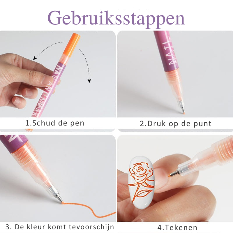 🎨12-Color Nail Art Pen Set 💅