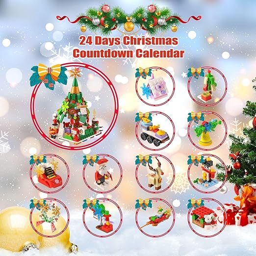 🎄 Bouwstenen adventskalender 2025 – 24 dagen bouwplezier