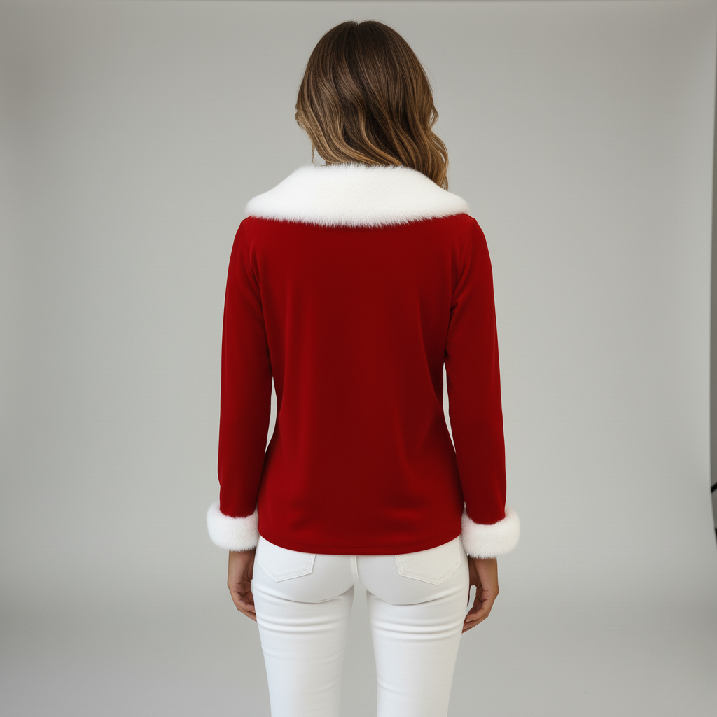 Santa™ | Kersttrui met V-hals