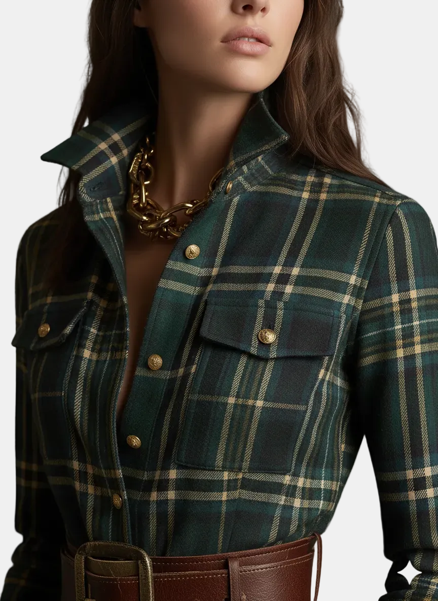 Livia | Chemisier jurk met