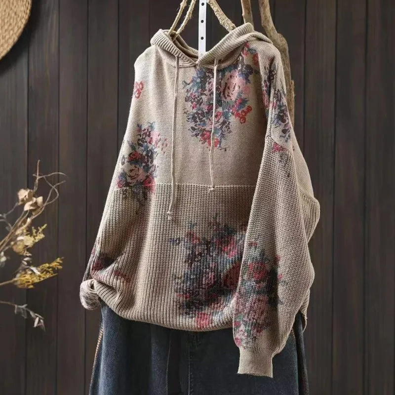 Thea | Zachte Gebreide Hoodie Trui