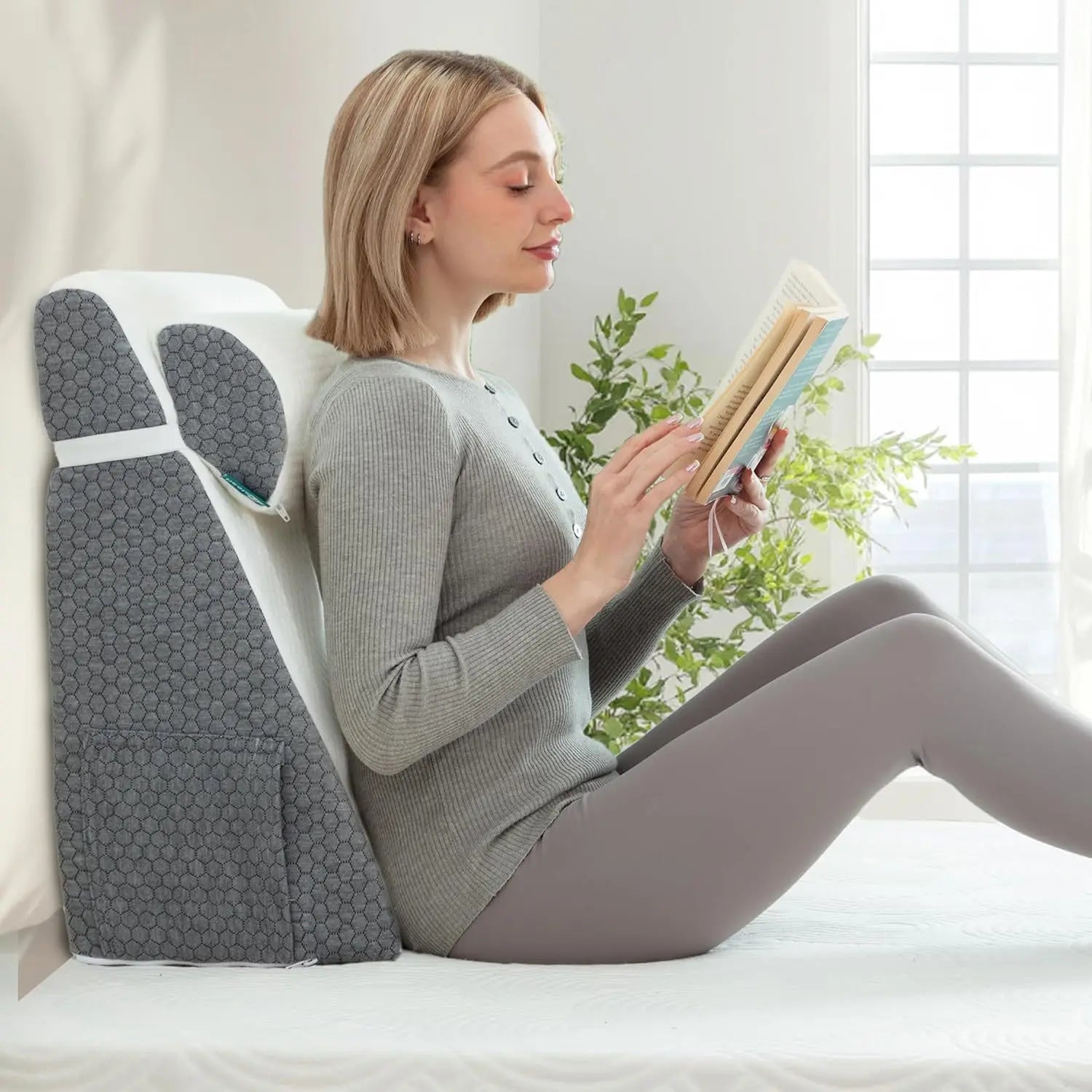 Orthava™ 6-in-1 Ergonomisch Wigkussen Met Verstelbare Hoofdsteun