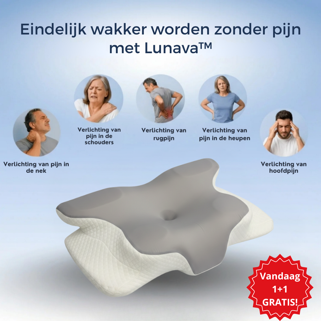 Lunava™ Ergonomisch Kussen | 1+1 GRATIS
