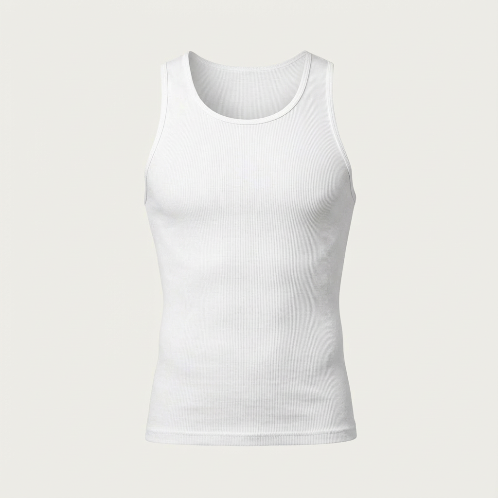 Premium Ultra-Zachte Katoenen Fitted Tanktop