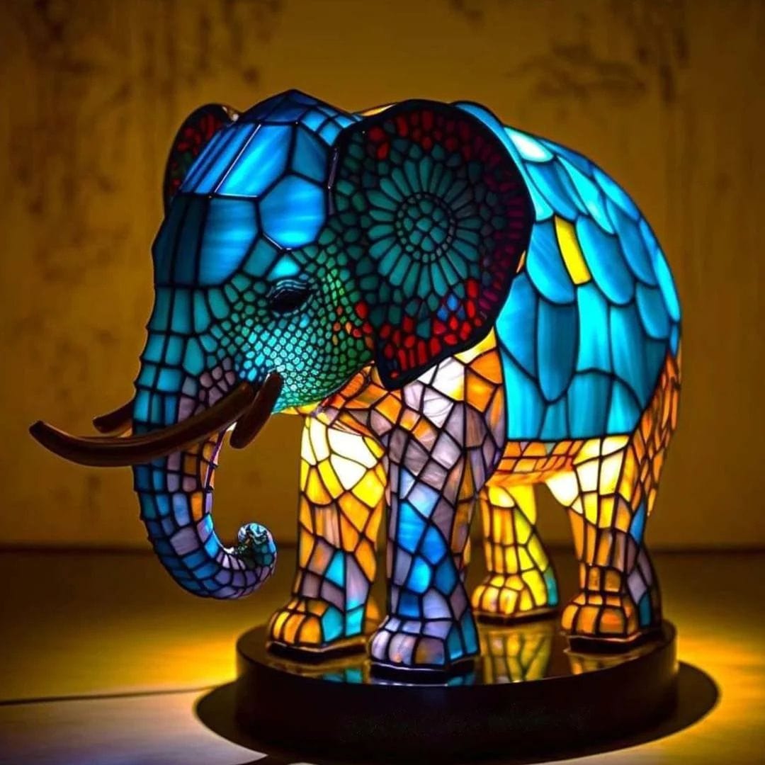 Animal Glow™ | Handgemaakte Gekleurde Glazen Lamp
