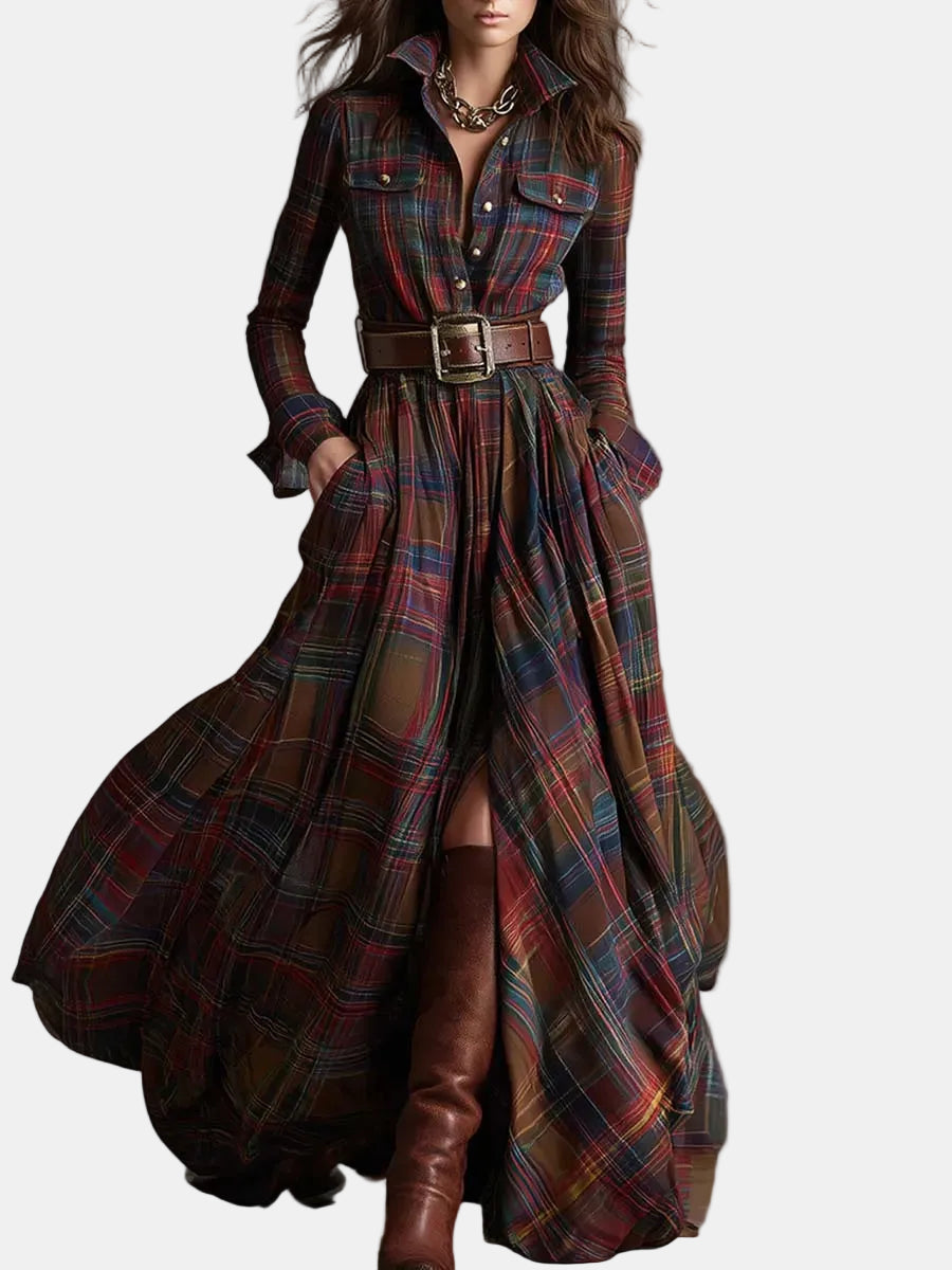 Livia | Chemisier jurk met