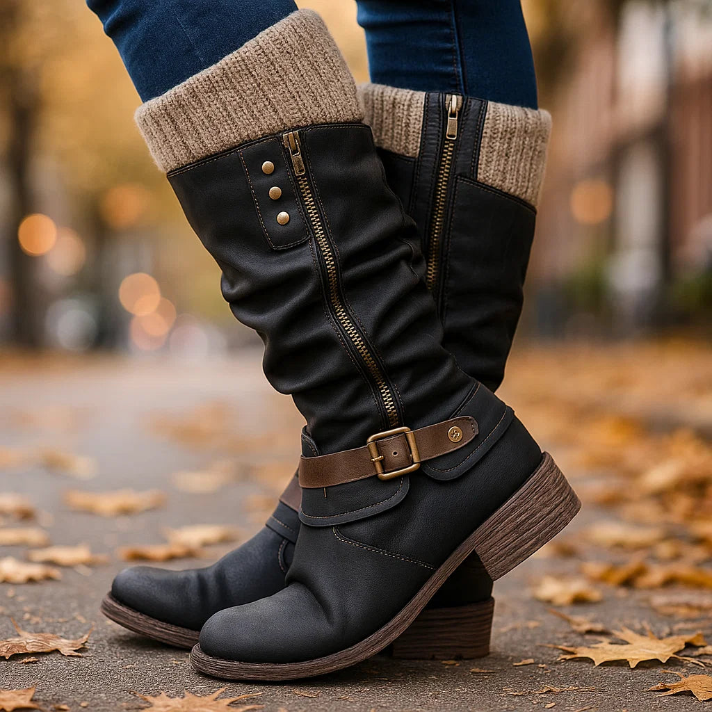 Aubrey | Leren laarzen