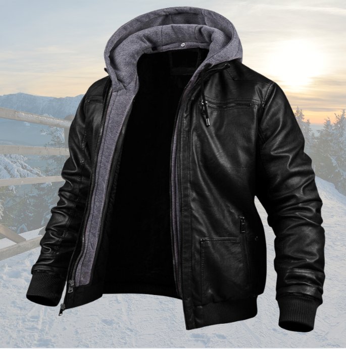 Mark™ | Leren winterjas