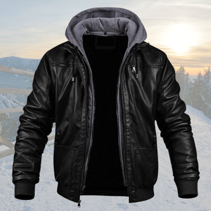 Mark™ | Leren winterjas