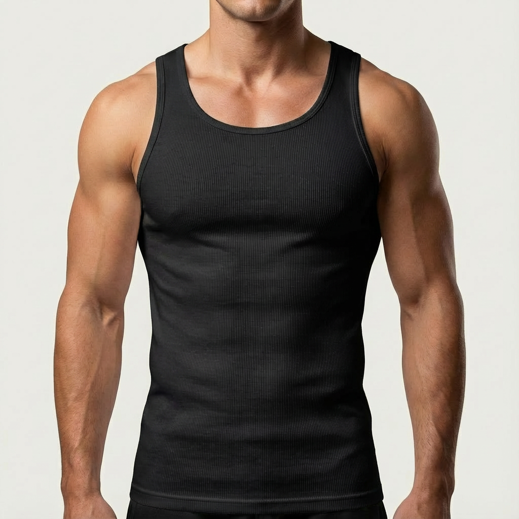 Premium Ultra-Zachte Katoenen Fitted Tanktop