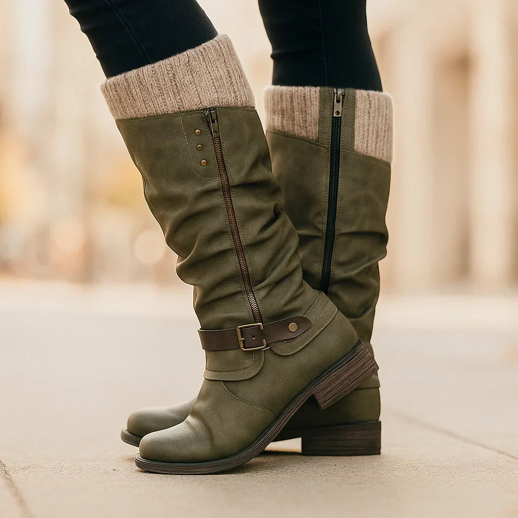 Aubrey | Leren laarzen