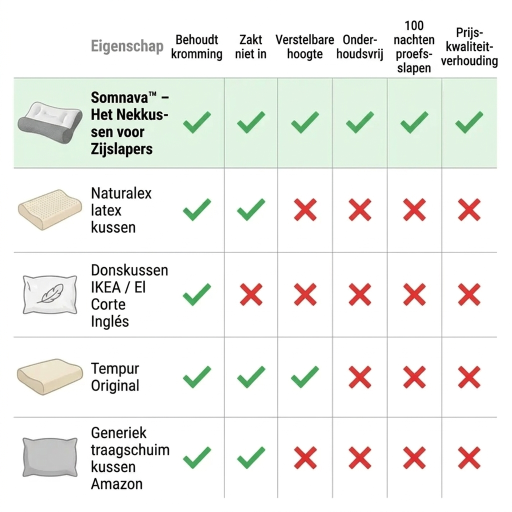 Somnava™ – Het Nekkussen voor Zijslapers