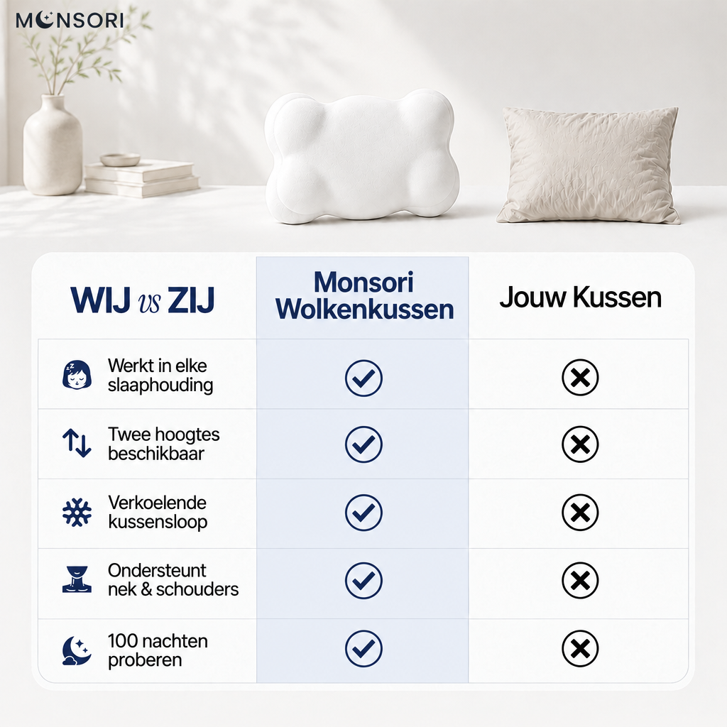 Monsori - Ergonomisch Wolkenkussen
