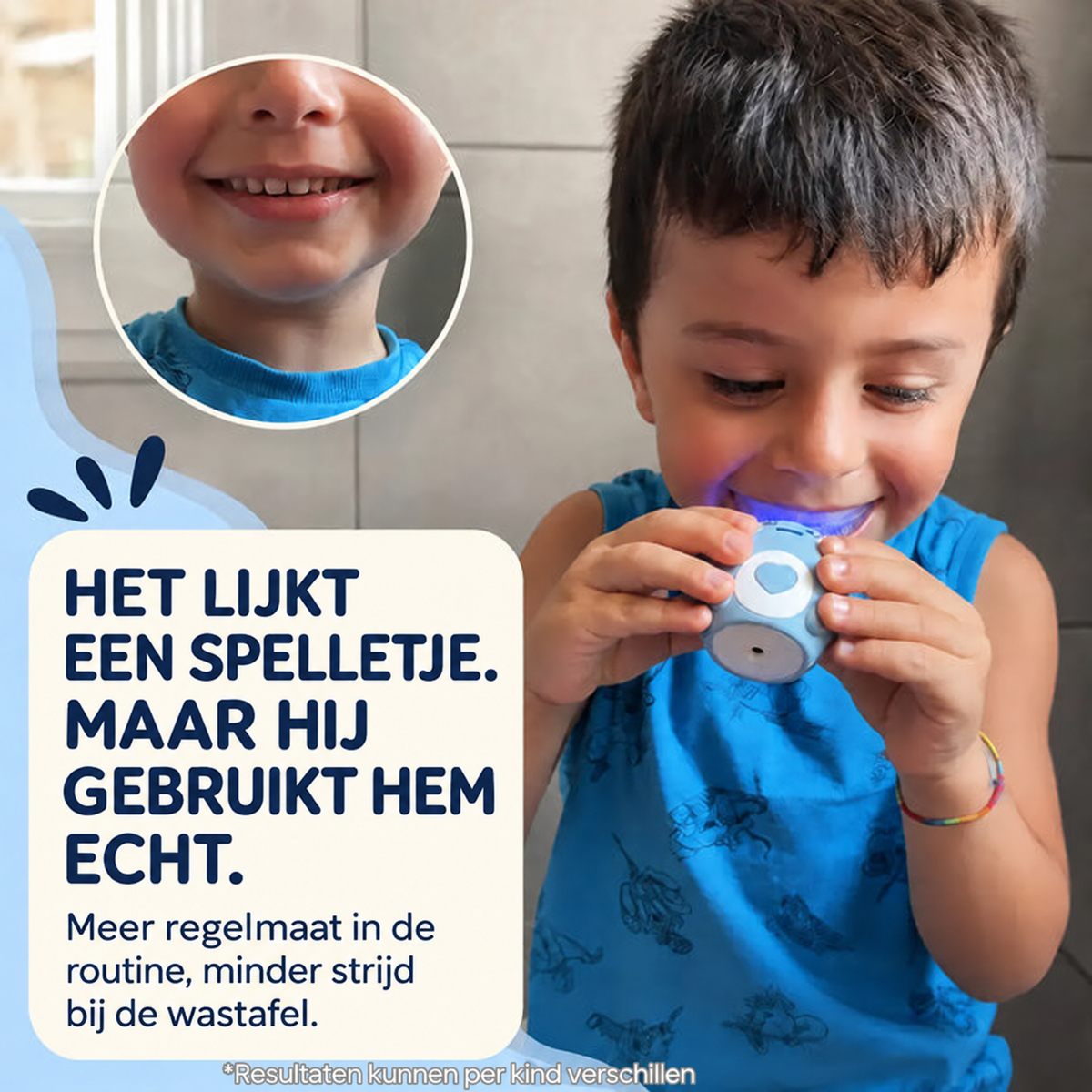DinoBrush™ - De U-vormige elektrische tandenborstel voor kinderen (2–12 jaar)