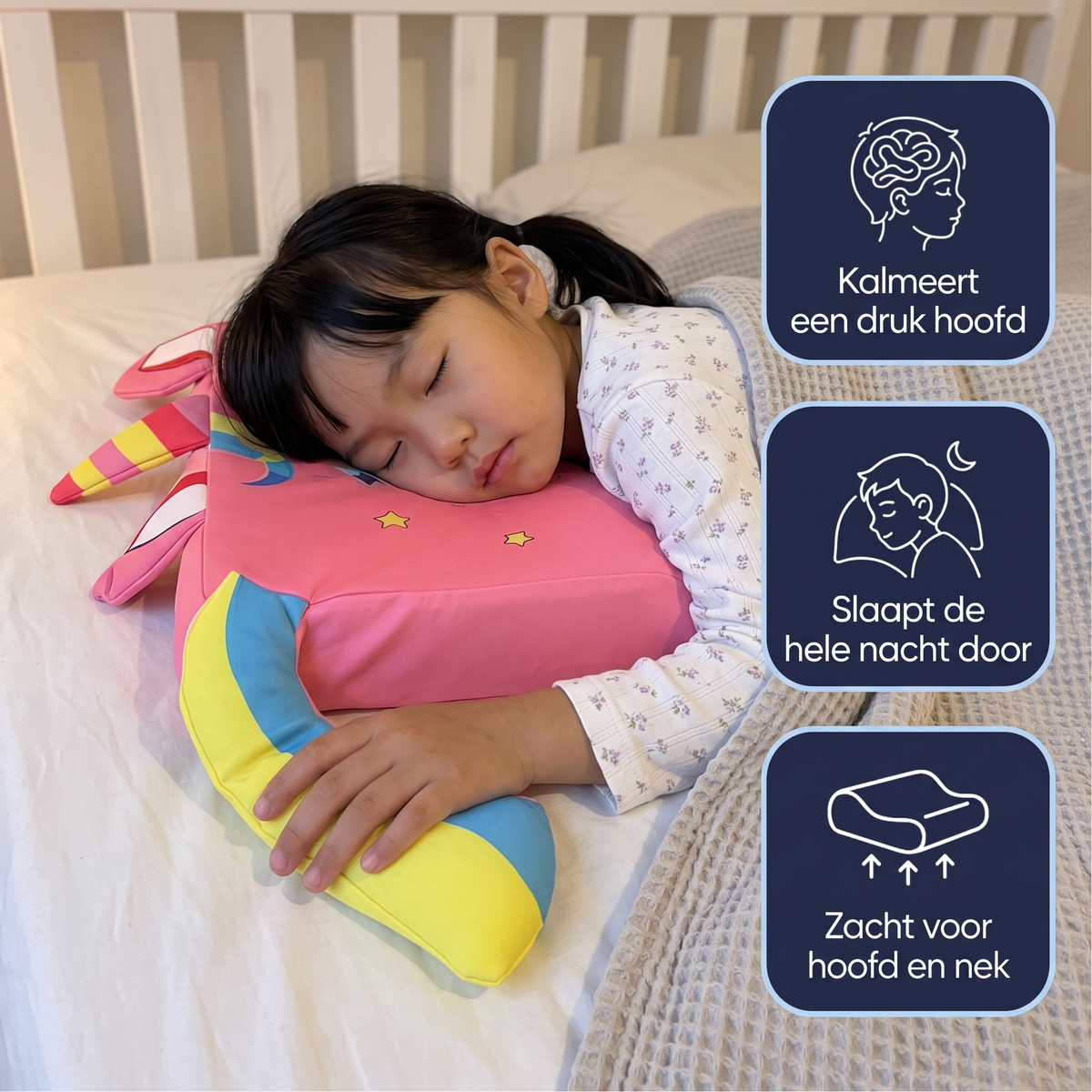 Kalmio™ – Het Kalmerende Knuffelkussen voor Kinderen