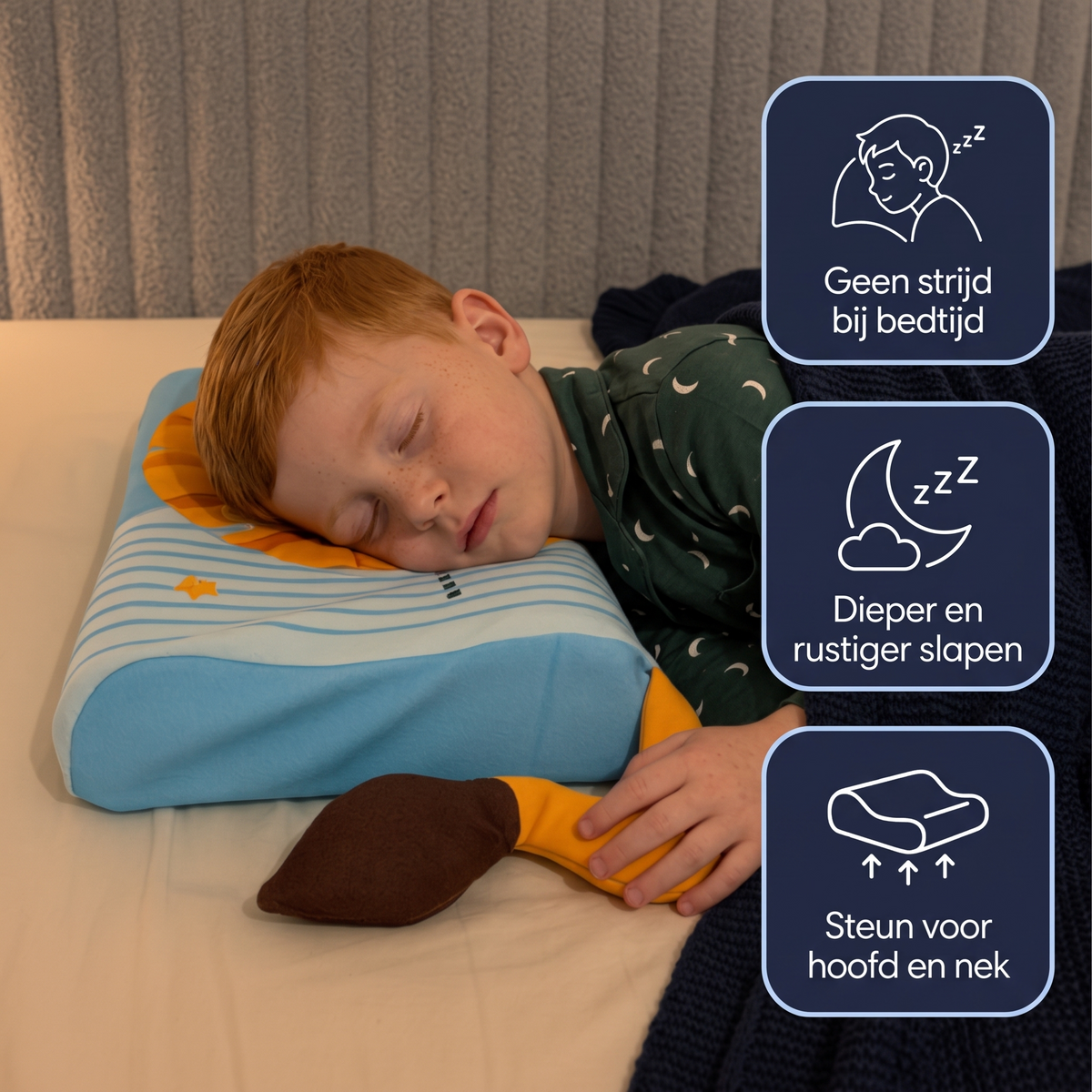 Kalmio™ – Het Kalmerende Knuffelkussen voor Kinderen