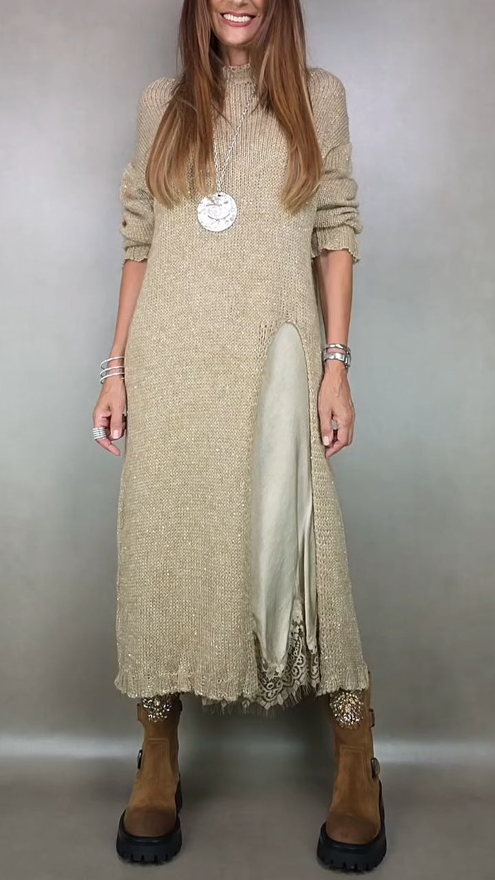 Caithlin™ | Complete stijlvolle outfit  (Lange trui + jurk)