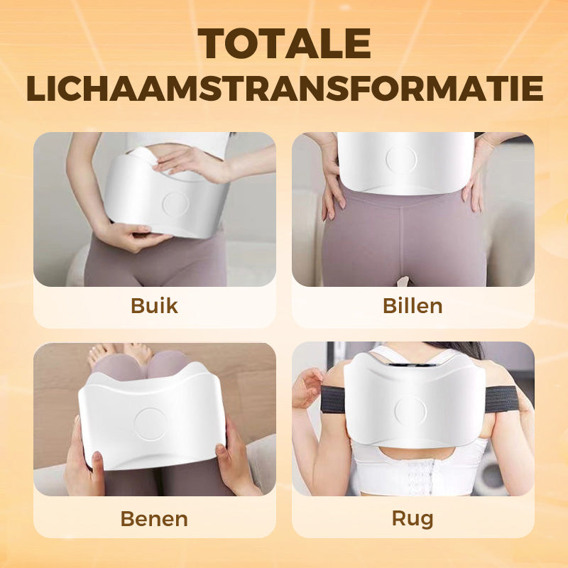 Elektrische draadloze buikmassager💥 Verbrand vet en bevorder de spijsvertering