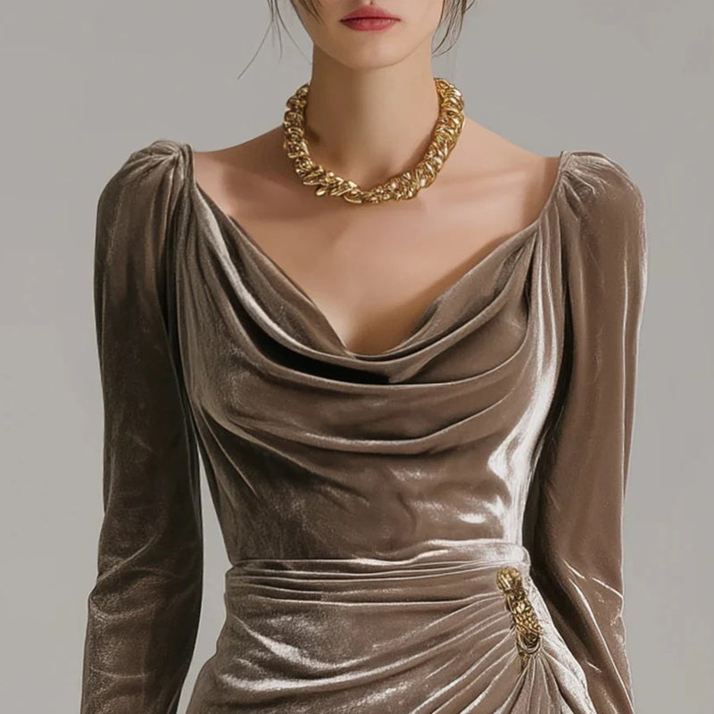 Seraphina™ | Elegante Fluwelen Jurk