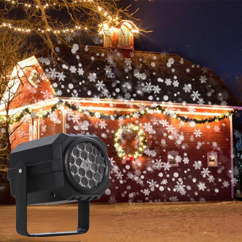 🎅 Rotating LED Christmas Pattern Projector Light – 16 Festive Patterns &amp; Dynamic Effect 🎄✨