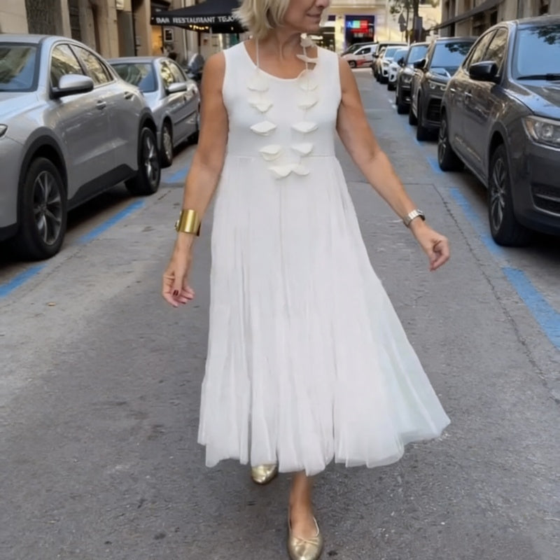 Dames set bestaande uit een lange mouwen top en een mouwloze jurk